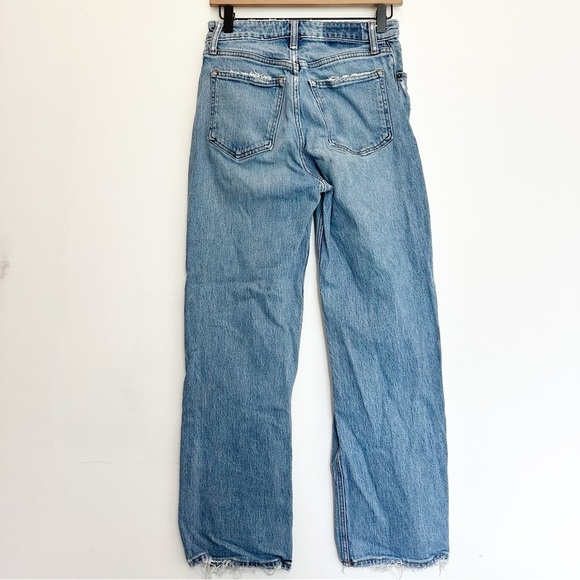 Abercrombie & Fitch Curve Love High Rise 90s Relaxed Jean 27 4 Short Stretch - Picture 3 of 9